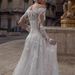 Elegant Off-Shoulder Long-Sleeve Wedding Dress With Sheer Lace & Open Back – Boho Bridal Gown For Destination Weddings ( XS-XXXL)_ecoleips.com