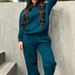 Women's Autumn Winter Hooded Sweatshirt And Straight Leg Pants Set Plus Size Clothing Popular_ecoleips.com