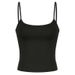 Cross-border Street Style Solid Color Basic Off-shoulder Square-neck Camisole For Summer, One-piece Slim-fit Outerwear_ecoleips.com