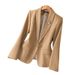 Red Women's Petite Fit Suit Jacket High End Autumn Winter Collection Goddess Style For Spring_ecoleips.com