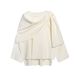 Cloak Style Scarf Split Knitted Sweater Women's Top_ecoleips.com