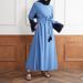 Verve New 2025 Spring Muslim Women's Embroidered Sequin Cuff Robe_ecoleips.com