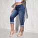 Women's Clothing High Waisted Stretch Denim Capri Pants For Women Spring Summer For Formal & Casual For Women_ecoleips.com