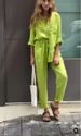 Women's Clothing 2 piece Set Large Size Cotton and Linen Shirt Set High Waist Loose Trousers_ecoleips.com
