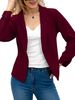 2025s Women's 2025 Autumn Fashion Coat Double Layered Flip Collar Small Suit_ecoleips.com