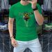Women's Clothing Short Sleeved T Shirt Fashion Half Sleeved Round Neck Shirt Thin Mercerized Cotton Hot Diamond Tiger Head Summer Tops_ecoleips.com