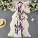 Women's Clothing Printed Dress Women's Summer Sleeveless Pleated Design Tight Waist Slim-fit Niche Extra-fairy Dress_ecoleips.com