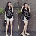 Women's Clothing Women's Summer Fashion Loose V Neck T-Shirt And Printed Shorts Two Piece Set Sporty Casual Trendy_ecoleips.com