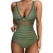 Women's Clothing High Waist One Piece Swimsuit Women's Tight Sexy Hollow Hot Spot Swimsuit_ecoleips.com