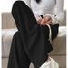 Pajama Pants Wide Leg Pants Women's High Waisted Pants Thin Style Hanging Pants Long Style High Elasticity Straight Leg Pants_ecoleips.com