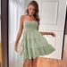 2026 Women's Summer One-Neck Fine Halter Solid Color Versatile Textured Dress_ecoleips.com