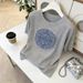 Women's Loose-Fit Floral Jacquard Short-Sleeve Top – Breathable Ice Silk Knit Tee For Summer Lightweight Ice Silk Fabric_ecoleips.com