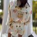 Women's Clothing Fashion Printed Linen Casual Versatile Shirt Cardigan Shorts_ecoleips.com