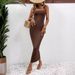 Elegant Backless Bodycon Evening Dress – Sexy Slit & Cowl Neck (Milk Silk, 12 Colors)_ecoleips.com