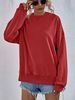 Women's Casual Loose Sweatshirt Fleece Lined Hooded_ecoleips.com