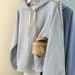 cotton Autumn Thin New Half-zip Hooded Sweatshirt For Women, Casual Plus-size Loose Pullover Versatile_ecoleips.com
