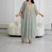 Muslim Dress Women Elegant Middle Eastern Robe Set – Dubai-Inspired Embroidered Cardigan & Skirt For Women_ecoleips.com