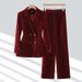 Women's Clothing Brown Suit For Women Autumn New High End Slim Fit Formal Wear Corduroy Suit Professional Wear_ecoleips.com