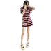 Women's Summer Fashionable Casual Sportswear Set Pink Slimming Short Sleeved Top And Shorts Two Piece Set for Youthful Look_ecoleips.com