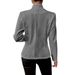Autumn/Winter Buttoned Patterned Small Suit Jacket_ecoleips.com
