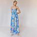 2025 Summer New European And American Style Commuting Printed Camisole With High Waist Belt A-line Elegant Long Dress_ecoleips.com