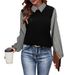 Aria Basics Aria Basics In-stock Cross-border Women's Clothing, European And American Style Casual Turn-down Collar Striped Plaid Long-sleeve_ecoleips.com