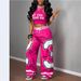 Women's Casual Street Style Two Piece Set Camisole And Loose Pants Hip Hop Set Cross Border E Commerce Amazon Spring/Autumn Summer_ecoleips.com