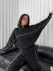 Women's Clothing New Fashion Printed POLO Collar Short Sleeve Tight Hip Wrapped Trousers Suit_ecoleips.com
