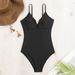 Women's Clothing One Piece Solid Color Swimsuit Sexy Backless Bikini_ecoleips.com