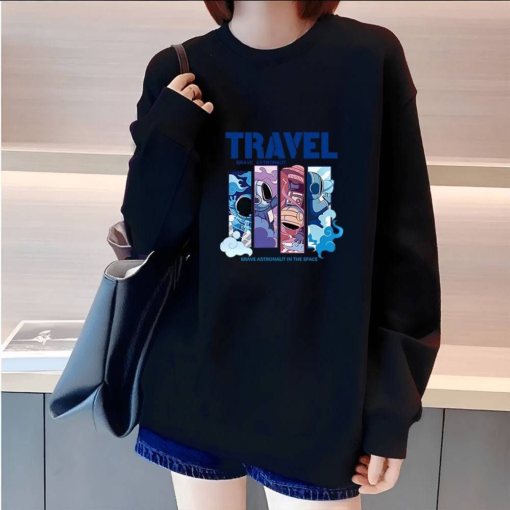 FW25 Matching Couple Cotton Crew Neck Sweatshirt - His & Hers_ecoleips.com