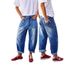 Women's Stretch Denim Jeans Mid-Rise Ankle-Length Cropped Style with Rolled-Up Cuffs Stitched Pockets European American Design_ecoleips.com