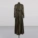 Gilded High-Neck Maxi Dress With Waist-Defining Pleats – Opulent Metallic Jacquard Formal Gown For Banquets & Galas_ecoleips.com