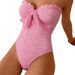 Adjustable One-Piece Swimsuit For Women With Removable Straps – Lightweight Polyester Fabric, Comfortable & Stylish Swimwear For Beach & Pool_ecoleips.com