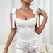 Adjustable Crisscross Strap Cami Top – Lace-Up Pure & Sexy Style (Versatile Layering Piece, Bralette-Inspired For Casual Or Date Night)_ecoleips.com