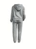 Women's Autumn And Winter Fashion Casual IDK IDC IDGAF Letter Printed Thick Suede Warm Hooded Sweatshirt+sports Pants Set-820_ecoleips.com