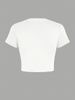 Women's Clothing Women's Street Print Short T-Shirt Tops Style Casual Fashion Summer Top For Formal & Casual For Women_ecoleips.com