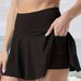 Lightweight Stretch Polyester Pleated Skirt For Women - Comfortable Casual A-Line Mini Skirt For Outdoor Sports, Daily Wear, Travel & Lounge_ecoleips.com
