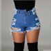 2025s Women's Jeans 2025 Summer New Fashion Trend High Waist Ripped Frayed Shorts_ecoleips.com