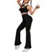 Women's Clothing High Waist Yoga Flared Pants For Women Hip Lifting Slimming Wide Leg Quick Drying Fitness Clothes Style_ecoleips.com