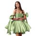 Strapless Satin Short Dress High-End New 2026 for Women Perfect for Banquets Birthdays Petite Heiresses_ecoleips.com
