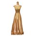 Women's Clothing Pink Banquet Evening Dress Celebrity Double Shoulder Long Sleeveless Elegant Temperament_ecoleips.com
