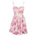 WG214 New Sexy Fashionable Strapless Printed Backless Sweet Dress For Cross-Border European And American_ecoleips.com