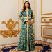 Women's Elegant Temperament Robe Printed Long Dress_ecoleips.com