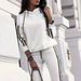 Women's Fashionable Casual Two Piece Sportswear Set European And American Style Clothing_ecoleips.com