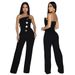 New Style Tube Top Irregular Design Loose Wide Leg Pants Jumpsuit_ecoleips.com