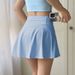 Women's Clothing Same Style Anti Exposure Yoga Short Skirt High Waist Back Pocket Tennis Skirt Thin Breathable Sports Skirt For Women_ecoleips.com