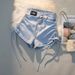 Women's Clothing Summer High Waist Slimming Denim Shorts With Drawstrings And Tights For Girls_ecoleips.com