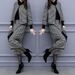 Women's Clothing Retro Checkered Tweed Set – Women’s Short Jacket & Wide-Leg Pants (Matching Outfit)_ecoleips.com