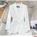 Women's Elegant Business Suit Purple Flared Trousers Long Sleeve Autumn Chic Fashion Set For Art Exam Hosting_ecoleips.com