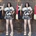Women's Clothing Women's Retro Sports Jersey Set Short Sleeve Color Block T-Shirt And Milk Silk Wide Leg Shorts Two Piece Summer Outfit_ecoleips.com